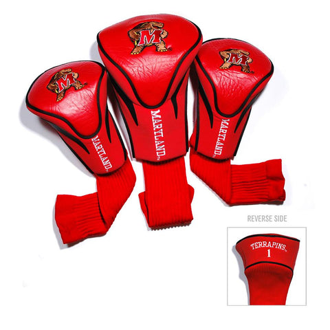 Maryland Terps Ncaa 3 Pack Contour Fit Headcover