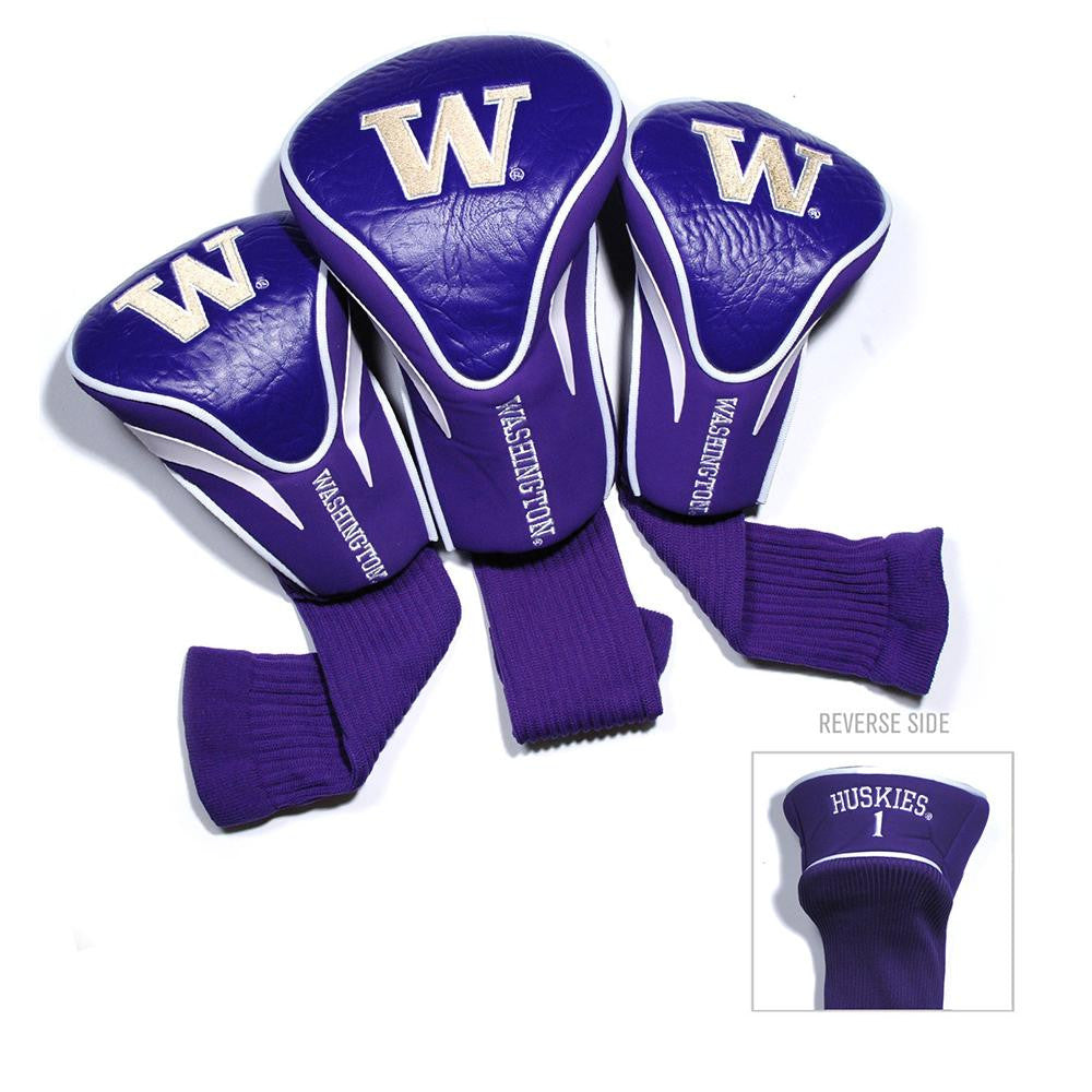 Washington Huskies Ncaa 3 Pack Contour Fit Headcover