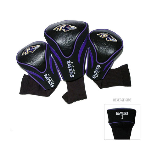Baltimore Ravens NFL 3 Pack Contour Fit Headcover