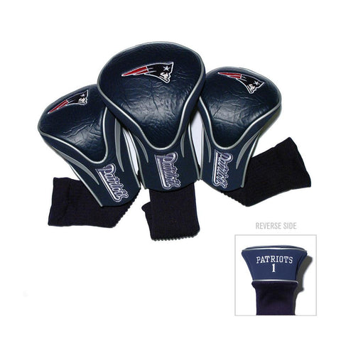 New England Patriots NFL 3 Pack Contour Fit Headcover
