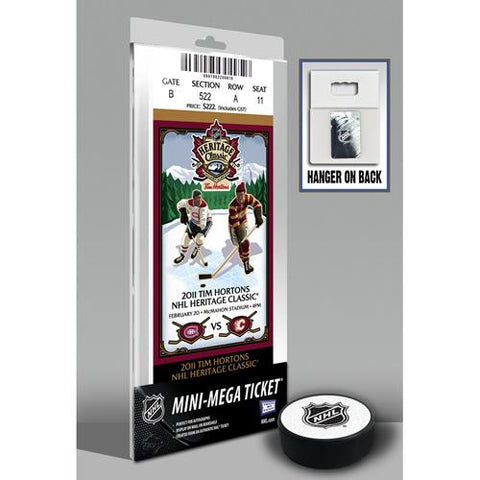 2011 Heritage Classic Mini-Mega Ticket - Canadiens vs Flames