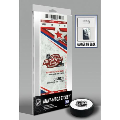 2011 NHL All-Star Game Mini-Mega Ticket - Carolina Hurricanes