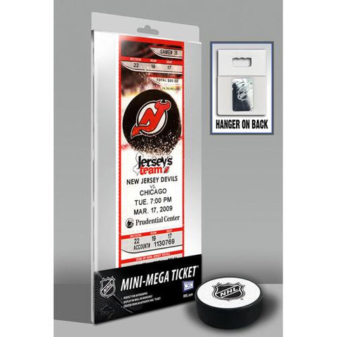 Martin Brodeur NHL All-Time Wins Record Mini-Mega Ticket - New Jersey Devils