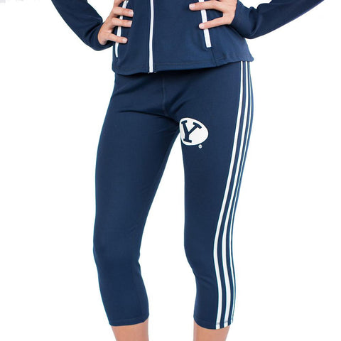 Brigham Young Cougars Ncaa Womens Yoga Pant (navy Blue) (medium)