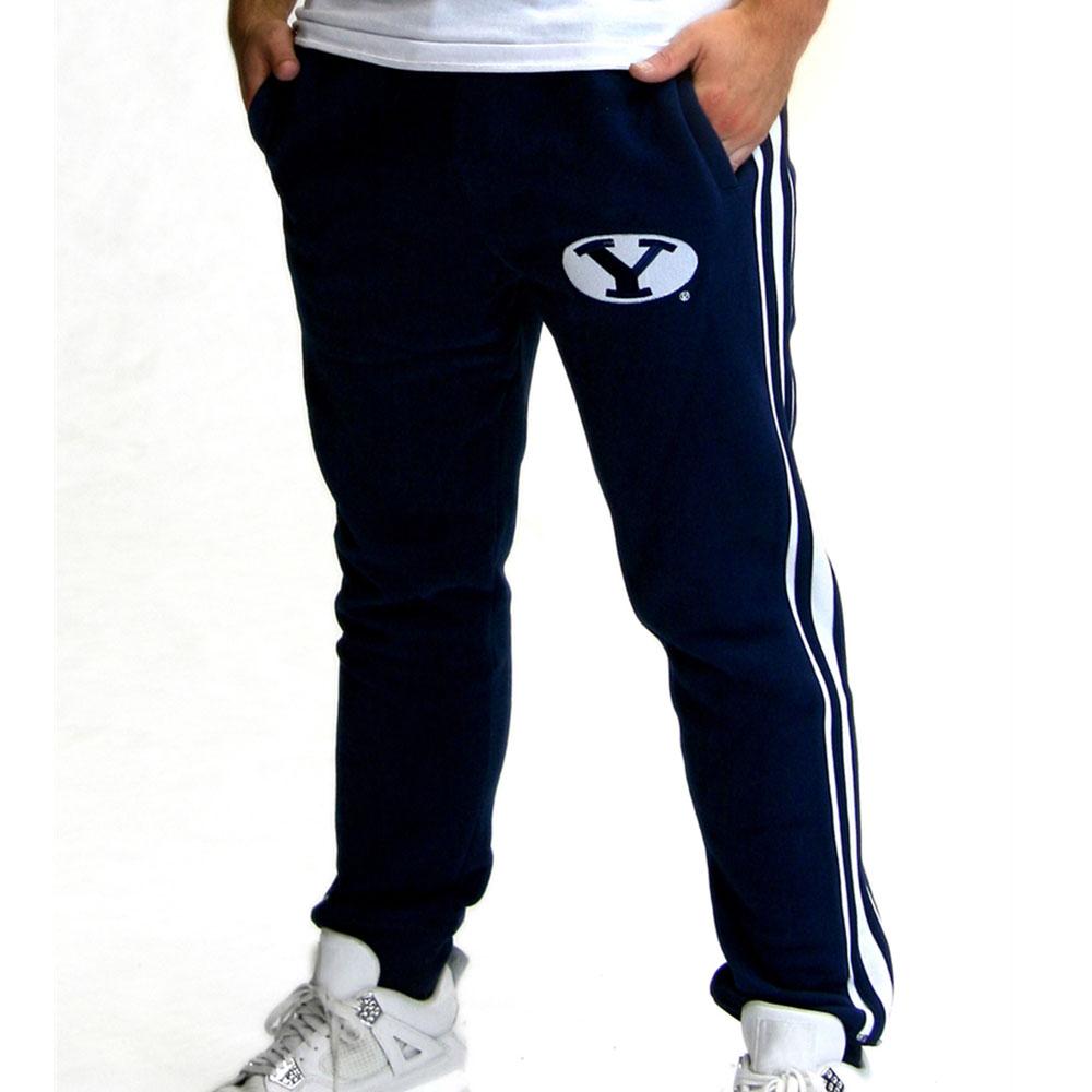 Brigham Young Cougars Ncaa Mens Jogger Pant (navy Blue)