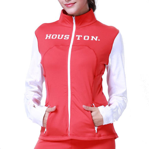 Houston Cougars Ncaa Womens Yoga Jacket (red) (x-small)