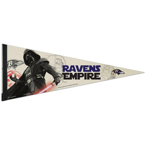 Baltimore Ravens NFL Star Wars Darth Vader Premium Pennant (12in. x 30in.)