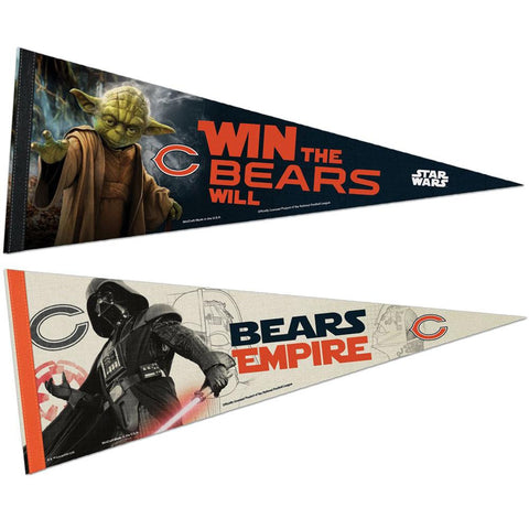 Chicago Bears NFL Star Wars Dark Side-Light Side Premium Pennant 2pc Set (12in. x 30in.)