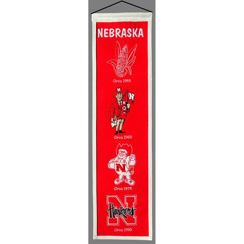 Nebraska Cornhuskers Ncaa "heritage" Banner (8"x32")