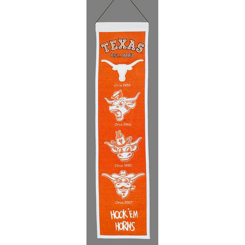 Texas Longhorns Ncaa "heritage" Banner (8"x32")