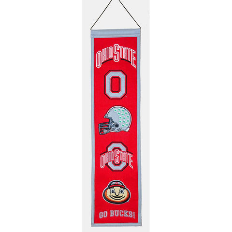 Ohio State Buckeyes Ncaa "heritage" Banner (8"x32")