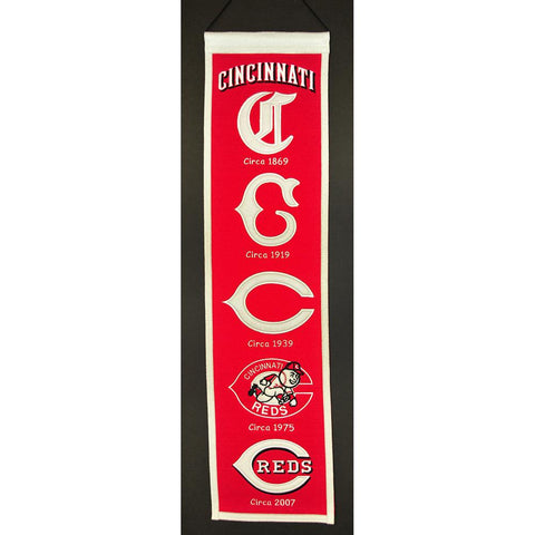 Cincinnati Reds MLB Heritage Banner (8x32)