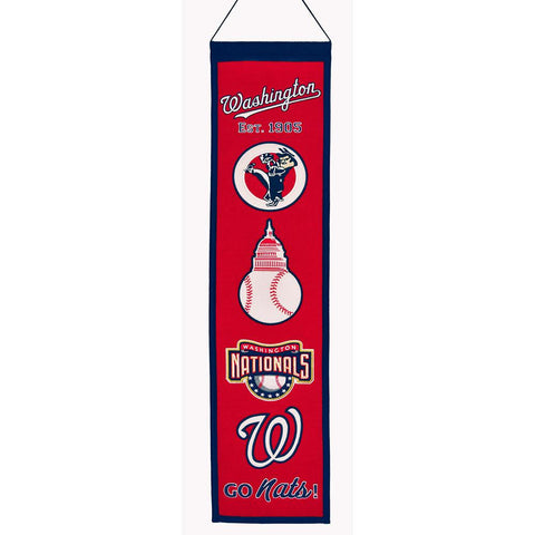 Washington Nationals MLB Heritage Banner (8x32)