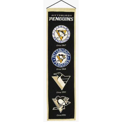 Pittsburgh Penguins NHL Heritage Banner (8x32)