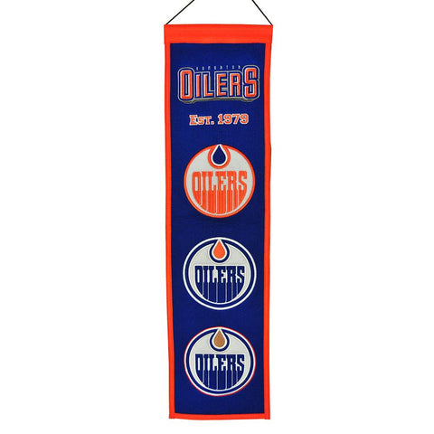 Edmonton Oilers NHL Heritage Banner (8x32)