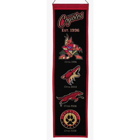 Phoenix Coyotes NHL Heritage Banner (8x32)