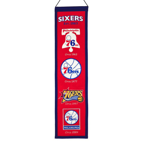 Philadelphia 76ers NBA Heritage Banner (8x32)
