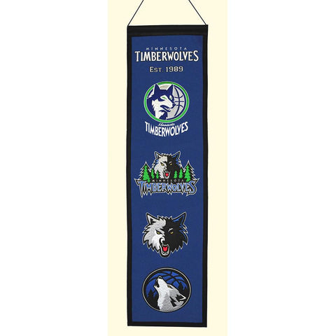 Minnesota Timberwolves NBA Heritage Banner (8x32)