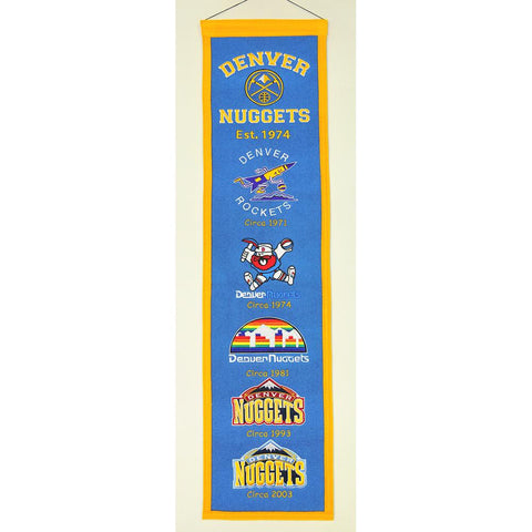 Denver Nuggets NBA Heritage Banner (8x32)