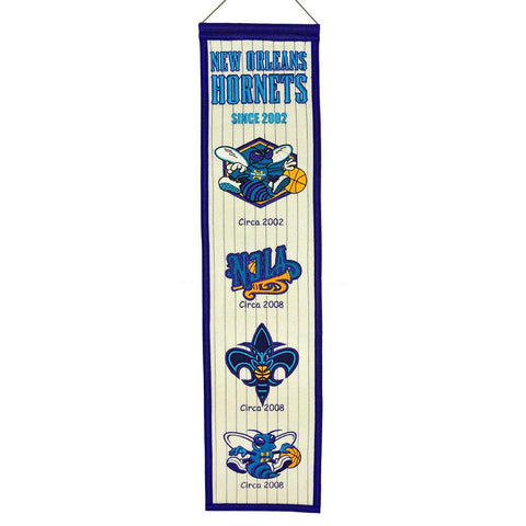 New Orleans Hornets NBA Heritage Banner (8x32)
