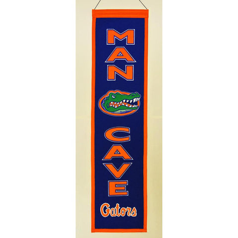 Florida Gators Ncaa "man Cave" Vertical Banner (8" X 32")