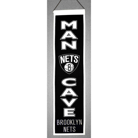 Brooklyn Nets NBA Man Cave Vertical Banner (8 x 32)