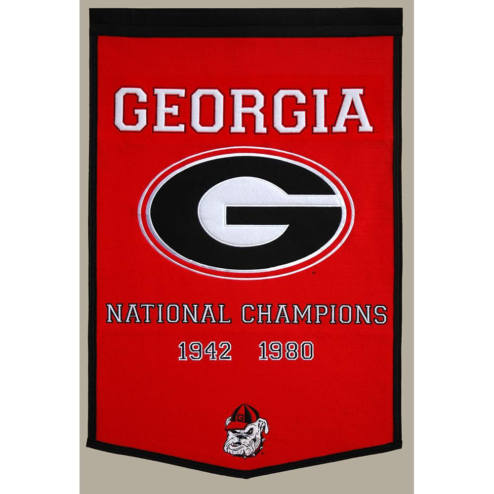 Georgia Bulldogs Ncaa "dynasty" Banner (24"x36")