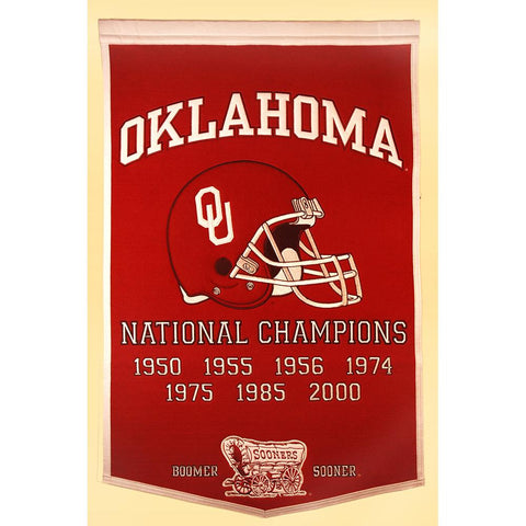 Oklahoma Sooners Ncaa "dynasty" Banner (24"x36")