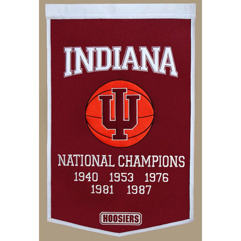 Indiana Hoosiers Ncaa "dynasty" Banner (24"x36")