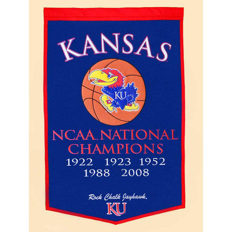 Kansas Jayhawks Ncaa "dynasty" Banner (24"x36")