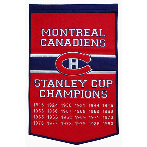 Montreal Canadiens NHL Dynasty Banner (24x36)