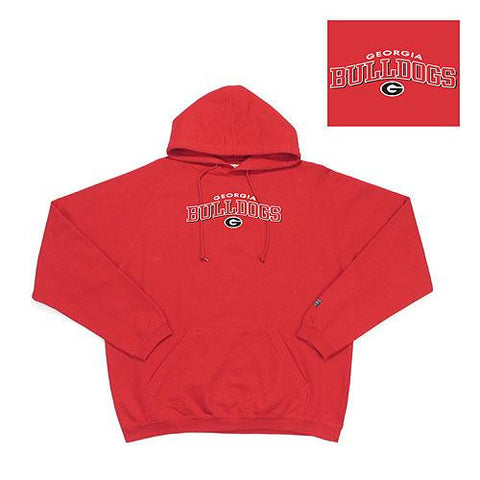 Georgia Bulldogs Ncaa Goalie Hooded Sweatshirt Dark Red 2x-large