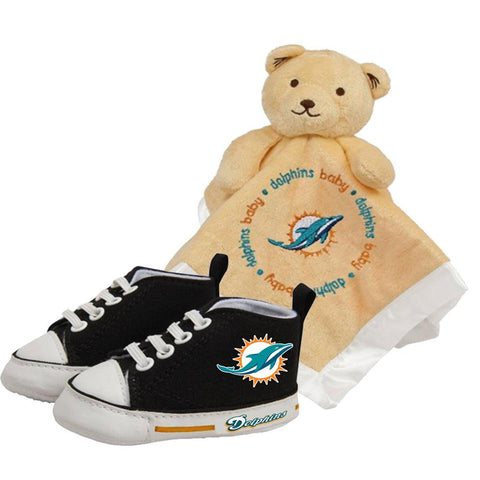 Miami Dolphins Nfl Infant Blanket And Shoe Set