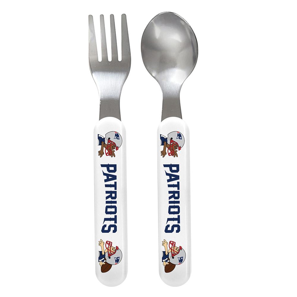 New England Patriots Nfl Infant 2-piece Cutlery Set