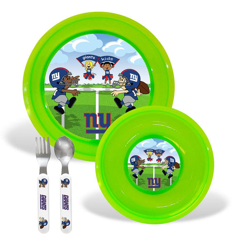 New York Giants Nfl Bpa Free Toddler Dining Set (4 Piece)