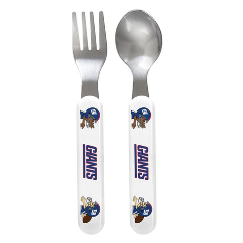 New York Giants Nfl Infant 2-piece Cutlery Set