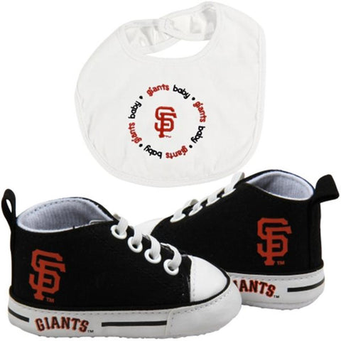 San Francisco Giants Mlb Infant Bib And Shoe Gift Set