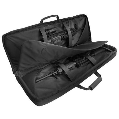 Condor 36in Double Rifle Case (3 Detachable Pouches) Color: Black
