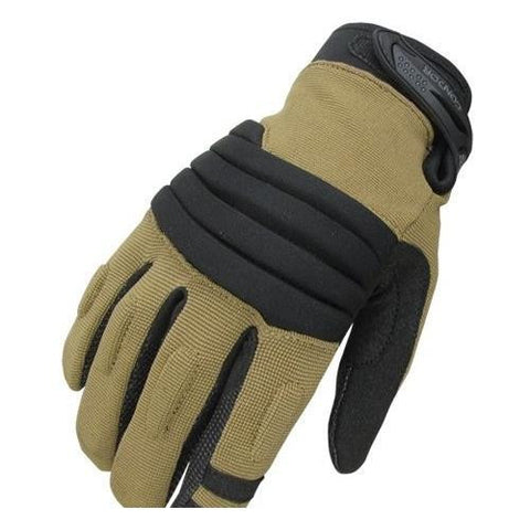 Stryker Padded Knuckle Glove Color- Coyote-black (small)