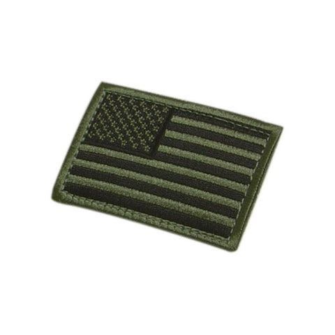 Us Flag Patch Color- Od Green (6 Pack)