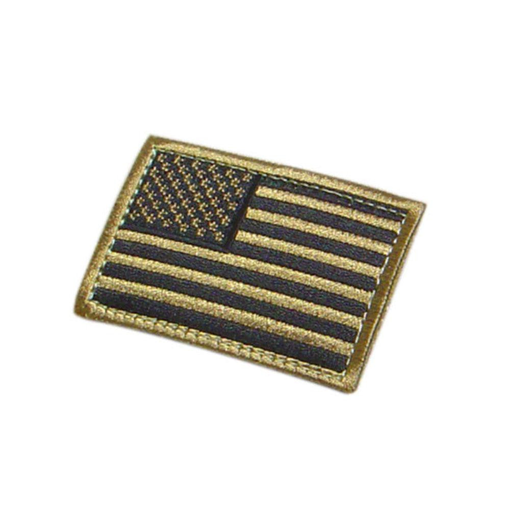 Us Flag Patch Color- Tan (6 Pack)