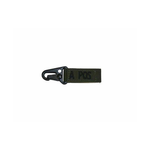 Blood Type Key Chain (a Negative) Color- Od Green