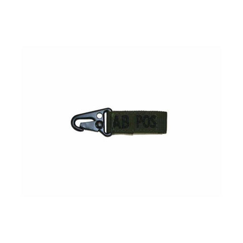 Blood Type Key Chain (ab Negative) Color- Od Green