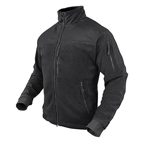 Alpha Fleece Jacket Color- Black (large)