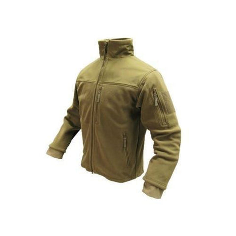 Alpha Fleece Jacket Color- Tan (large)