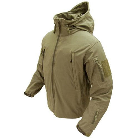 Soft Shell Jacket - Color: Tan (x Large)