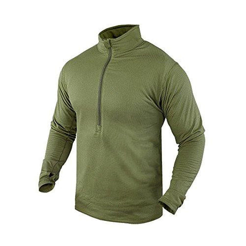 Base Ii Zip Pullover Color- Od Green (large)