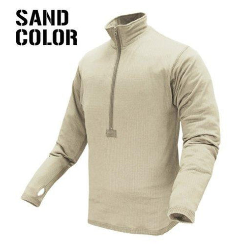 Base Ii Zip Pullover Color- Sand (large)