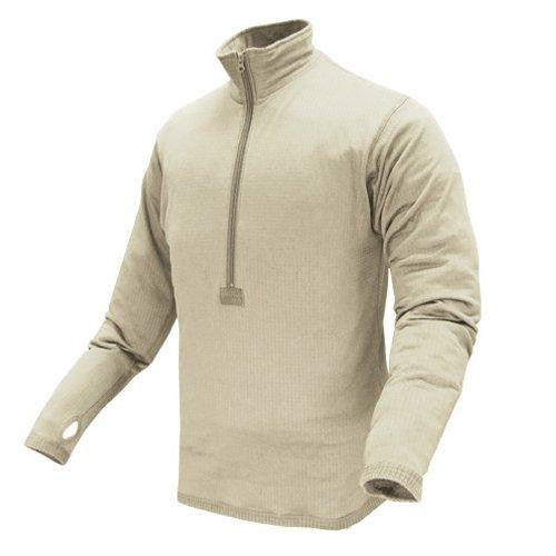 Base Ii Zip Pullover Color- Sand (xx-large)