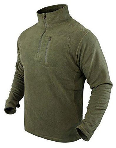 1-4 Zip Pullover Color- Od Green (x-large)